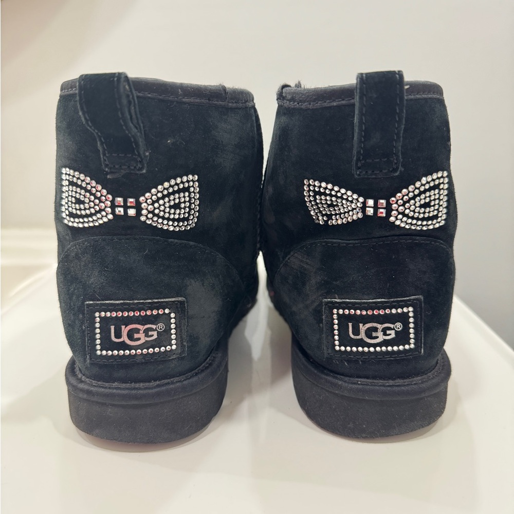 UGG Classic Mini Swarovski Crystal Bow Booties